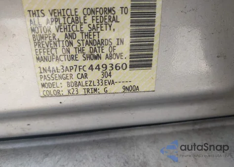 2015 Nissan Altima 2.5/2.5 S/2.5 Sl/2.5 Sv from USA, damaged, VIN 1N4AL3AP7FC449360